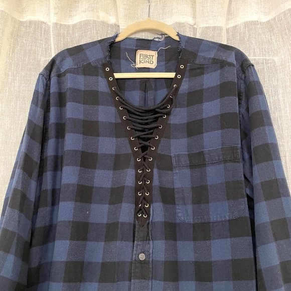 Vintage Urban Renewal Buffalo Plaid Flannel - Picture 2 of 3